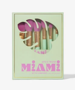Miami Travel Book 6 Piece Full Sized Brush Set