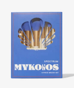 Mykonos Travel Book 6 Piece Full Sized Brush Set